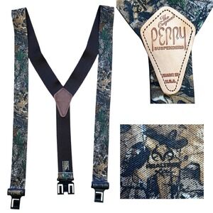 Perry Suspenders Realtree Camo 2" Adjustable Hunting Gear Outdoors Made in USA